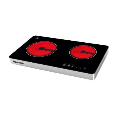 China Garage Sale Hot Easy Cook Double Burner Infrared Ceramic Cooker Price for sale