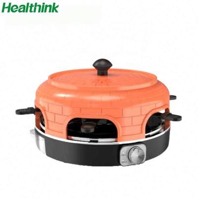 China Outdoor hot selling six people multi-function ceramic pizza oven pizza grill oven for sale