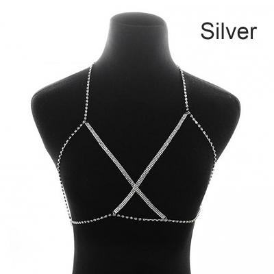 China Fashion faux stone claw chain bikini breast chain sexy body chain foreign trade casual/sports accessories new for sale