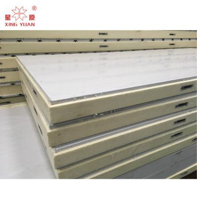 China Tight Sealing Walk In Cooler Panels Cold Room Floor Panel Pu Wall Panel for sale