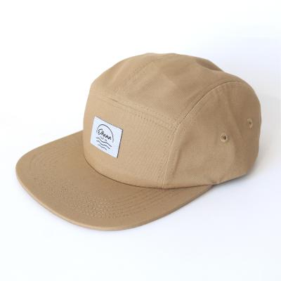 China Custom 5 Panel COMMON Hats Multi-colors Factory Brim Camper Hat 3D Flat Emboridery Logo For Women Men Unisex for sale