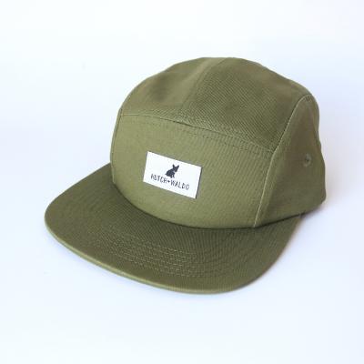 China COMMON Wholesale High Quality Custom 5 Panel Applique Camper Hats Outdoor Sports Mens Hats Caps for sale