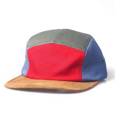 China JOINT Multicolor Hot Selling OEM Cloth Fabric Loog Design Hat Shape Camper Hats Multicolor Hot Custom Hats Flat Brim 5 Panel Jockey Hats Hats for sale