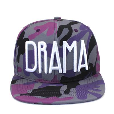 China New Fashion COMMON Camouflage Pattern Small MOQ Custom Made Flat Brim Snapback Hats With Your Own Logo Design for sale