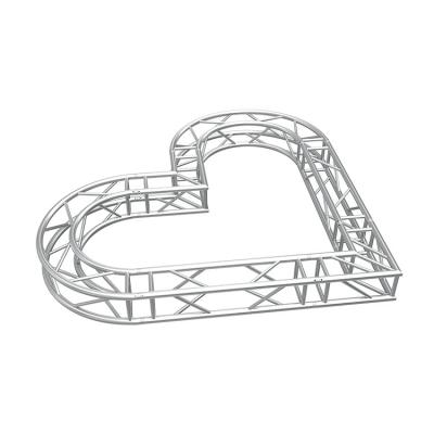 China Indoor/Outdoor Events (show truss aluminum display truss exhibition stage pin truss heart shape aluminum display truss for sale