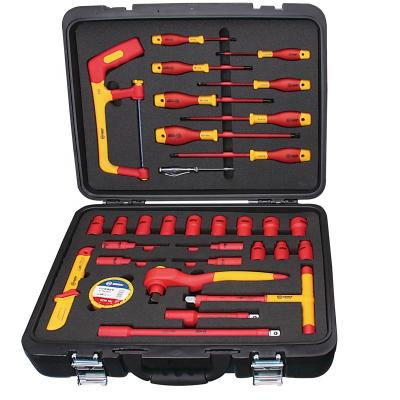 China Tool Kit 42Pcs Multi Functional Insulated Electrician Tool Set for sale