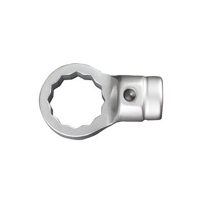 China Cr.V ROUND HOLE RING ENDS FITTINGS FOR INTERCHANGEABLE HEADS WRENCH for sale