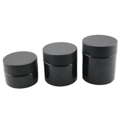 China Wholesale Cosmetic Packaging Storage Jar 52mm Wide Mouth Plastic Jar With Child Resistant Lid for sale