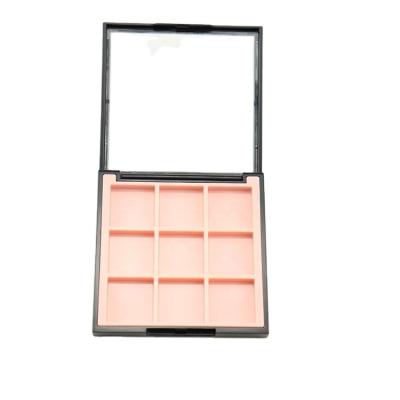 China 9color Recyclable Makeup Plastic Case Eyeshadow Palette Container Empty Plastic Eyeshadow Box for sale