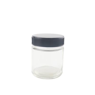 China Concentrate 10OZ Child Resistant Pharmaceutical Glass Packaging Containers Glass Jars With Child Safe Lid for sale