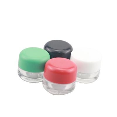 China Small Round 5ML Bottle Glass Pharmaceutical Jars Oil Packaging Jars With Child Proof Dome Lid for sale