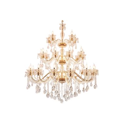 China 2020 Modern Europe Style Chandeliers Type Chandelier Lighting Restaurant Interior Decoration Warm Golden Chandelier for sale