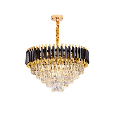 China Modern Luxury Gold Chandelier Crystal Pendant Lamp for sale