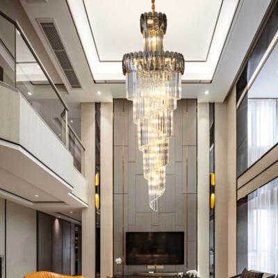 China Hotel 2021new Luxury Crystal Chandelier Villa Pendant Large Chandelier Luxury for sale