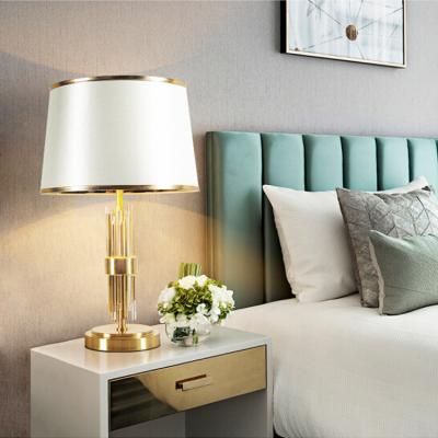 China Nordic decorative modern living room table lamp crystal villa table lamp luxury for sale