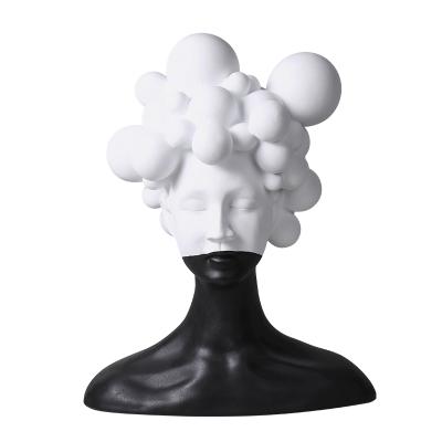 China Modern Light Abstract Europe Mystery Woman Ornaments Model Room Sale Service Living Room Xuanguan Home Lobby Sculpture Art for sale