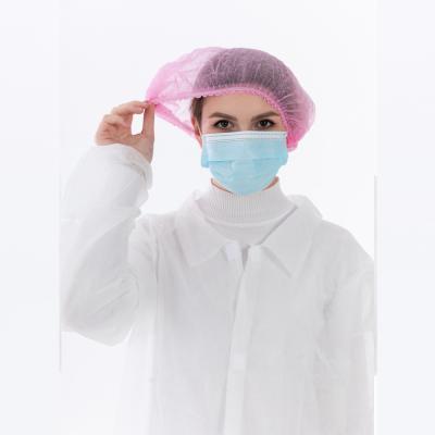 China Single Elastic& Double Elastic PP Nonwoven Disposable Clip Cap Nurse Cap For Dental Cleanroom Dustroom And Beauty Salon for sale