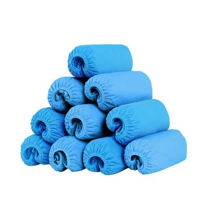 China Medical Care Whole Factory Disposable Eco-friendly Nonwoven Blue Nonwoven Shoe Covers For Cleanroom for sale