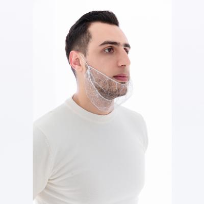 China Slight Burn Double Earloop Beard Scarf PP Polyester Disposable Nylon Nonwoven Disposable Beard Cover for sale