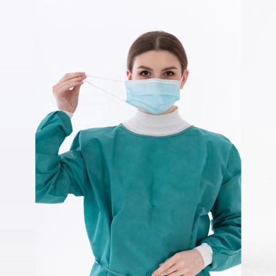 China Earloop / Link On Free Sample Dispsoable 3 Ply Nonwoven Face Mask For Medica TYPE IIR for sale