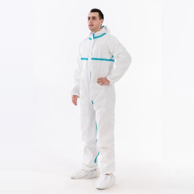 China All Protective Disposable Microporous Nonwoven Chemical Protective Coverall for sale