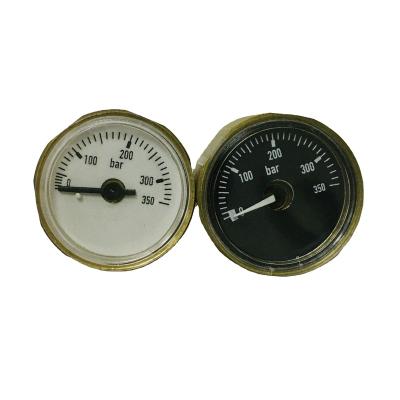 China Accurate gaugehigh quality miniature pressure clock mechanism brass body 350bar for sale