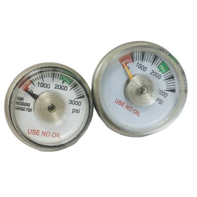 China Accurate High Quality Rig Water Compressor Bottom Pressure Gauge 36mm for sale