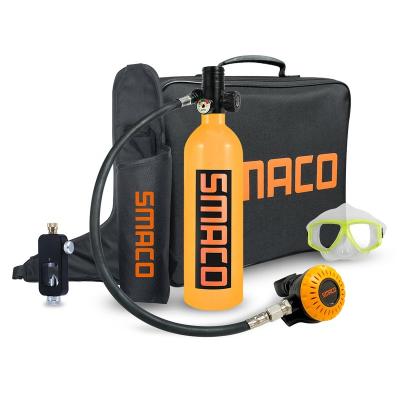 China Oxygen Scuba Tank SMACO 1L Mini Diving Air Tank Scuba Cylinder Oxygen Tank Underwater Breath for sale