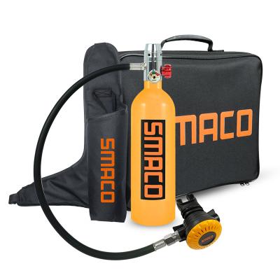 China Snorkeling or Diving Under 5 Meters of Water SMACO 1L S400 Plus Oxygen Tank 20 Minute Mini Scuba System Diving Equipment Kit for sale