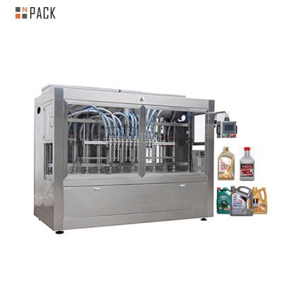 China Npack Servo Motor Linear Type Food Full Automatic Car 5l Oil Filling Machine For Plastic Bottle for sale