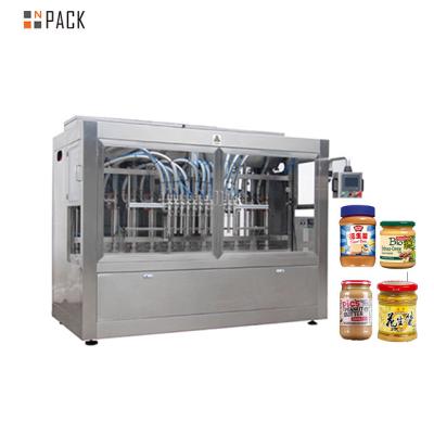 China Vertical Automatic Food Npack 10 Spout Peanut Sauce Filling Machine For Glass Jar for sale