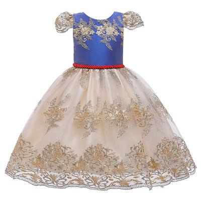 China LZH Girls Sequin Viable Princess Party Dress Kids Dresses Wedding Dress For 3-10 Years Girls Birthday Dress Children Clothing for sale