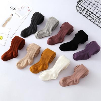 China Antibacterial Baby Toddler LZH Pantyhose Infant Children Kids Girls Ribbed Cable Knit Pantyhose Pantyhose for sale