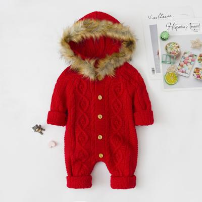 China Polyester / Cotton LZH Knit Sweater Romper Baby Clothes For Winter Newborn Onesie for sale