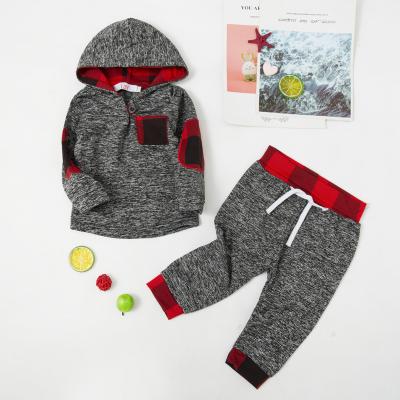 China LZH Casual Boys Winter Clothes Baby Clothes Hoodies+Pant 2pcs Outfit Suit Christmas Infant Clothing For Baby Set for sale