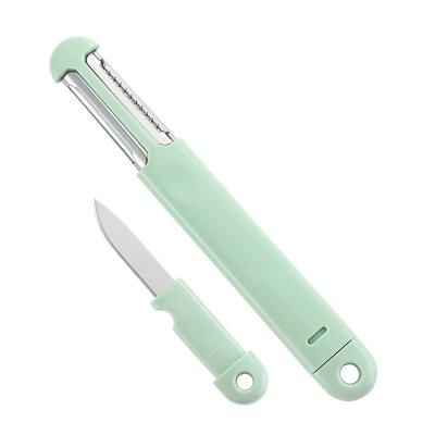 China Viable creative multifunctional double-sided knife blade kitchen fruit and vegdtable peeling knife 3 in 1 Peeler for sale