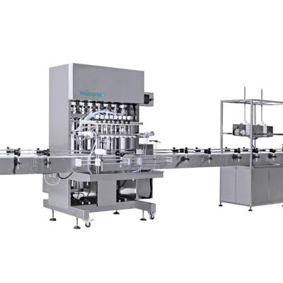 China Automatic Beverage Table Top Flavor Small Bottle Cosmetic Liquid Cream Jar Filling Capping Labeling Machine for sale