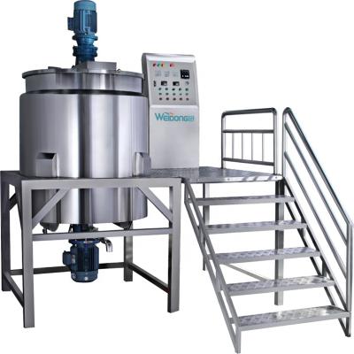 China Liquid With Suspended Solids Mixing Equipment For Shampoo Detergent Heating Mixing Tank for sale