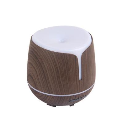 China Household Plastic Wood Aroma Diffuser With Led Light Essential Oil Diffuser for sale