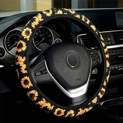 China Strongly Protective Wholesale Fancy Car Skid Resistance Neoprene Factory Price Steering Wheel Cover for sale