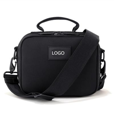 China Waterproof Adult Lunch Box Neoprene Small Cooler Tote Adjustable Sling Strap Bag Insulated Lunch Bag For Men And Women for sale