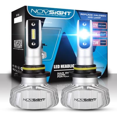 China Novsight aviation aluminum nighteye A500-N15 Seoul lux csp h13 h15 led headlight 6500k white fanless 72W hb4 h3 H4 led headlights 10000 lumens for sale