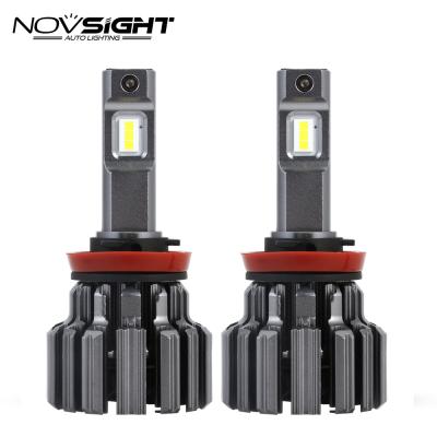 China Red copper + aluminum alloy high power Novsight led head light kit h11 led headlight Canbus headlight 9005 9006 motorcycles H7 led headlight for sale