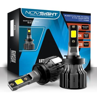 China Extreme heat dissipation Novsight/nighteye design led auto headlight h4 COB chips high low lighting system S2 focos 10000lumen h11 led headlight bulbs h7 for sale