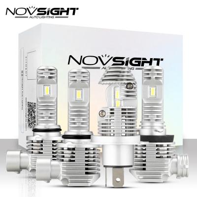 China Other auto parts car lights extreme heat dissipation design Novsight A500-N36 fanless vehicle led bulb 50W 12000lumen h7 led headlight H4 bulb 12000lumen K5 h3 9006 for sale