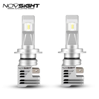 China 6063 Novsight Aviation Lighting System Aluminum Auto Car Led Headlights H7 H4 9005 9006 H11 A500-N30 ZES Led Chips 12000Lm Projector Led Headlight for sale