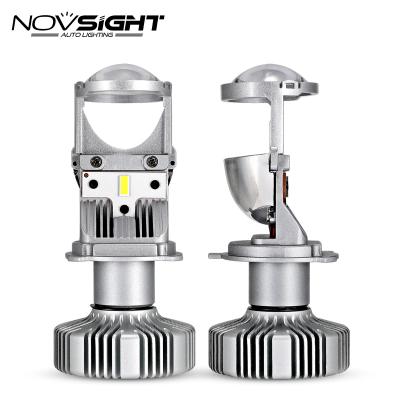 China Red Copper+Aluminum Alloy I Novsight Nighteye Led Headlights H4 H7 90W Lens Projector Design To Replace HID Auto Lighting System Led Kits H7 D2s for sale