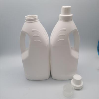 China Household Products OEM Design White Wholesale Plastic 2L Softener Liquid Laundry Detergent Bottle for sale