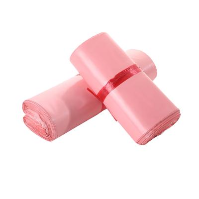 China Hot Selling Strong Adhesive Pink Plastic Mailing Bag Mailing Bags Packaging Ad Custom Logo Printing for sale