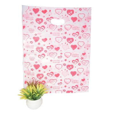 China Hot Selling Plastic Carrier Bags Impact Resistance Carry Bag Cheap Pe Die Cut Plastic Shopping Bag for sale